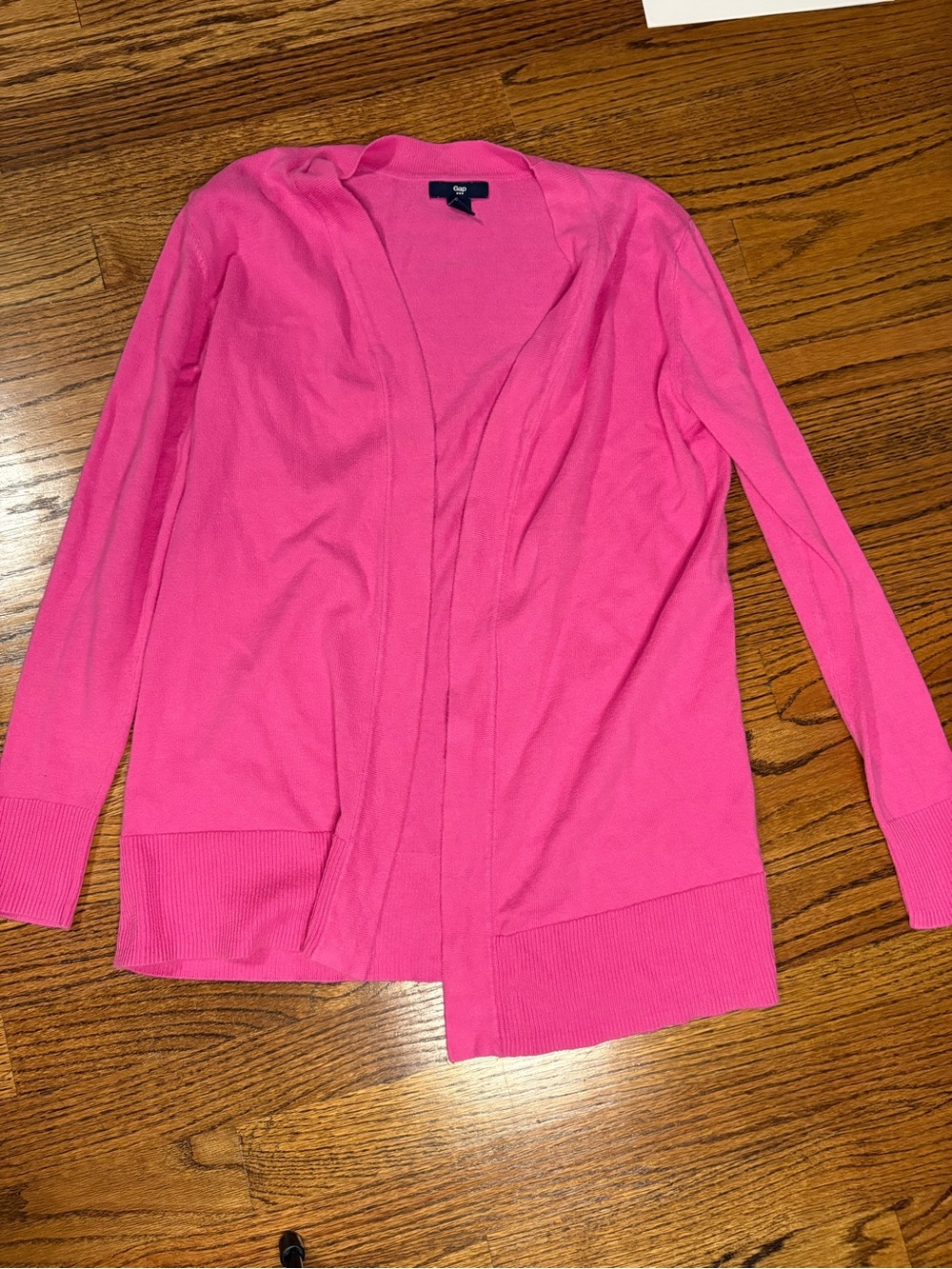 GAP Open-Front Hot Pink Cardigan